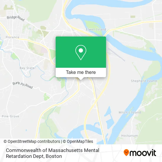 Mapa de Commonwealth of Massachusetts Mental Retardation Dept