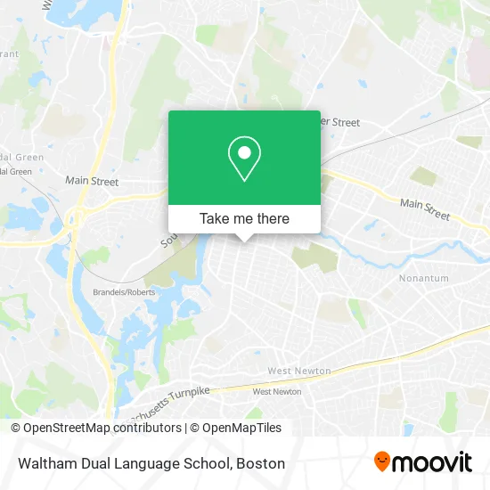Waltham Dual Language School map