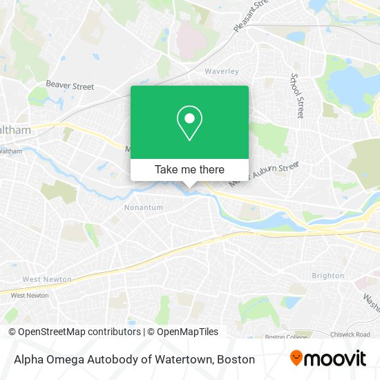 Alpha Omega Autobody of Watertown map