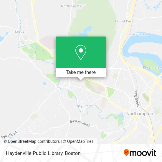 Haydenville Public Library map