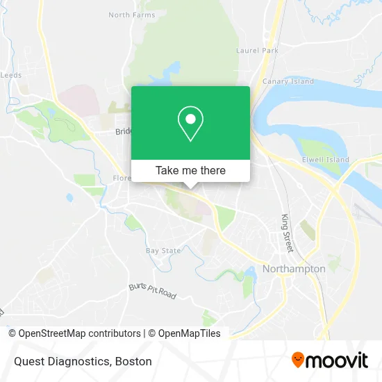 Quest Diagnostics map