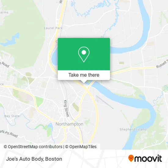 Joe's Auto Body map