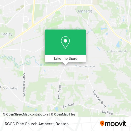 RCCG Rise Church Amherst map