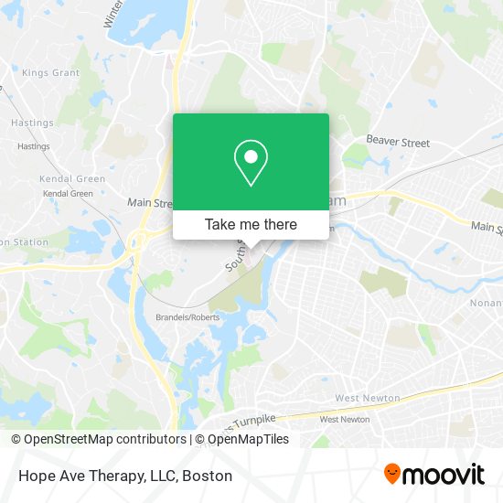 Hope Ave Therapy, LLC map