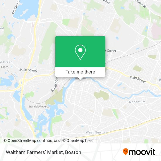 Mapa de Waltham Farmers' Market