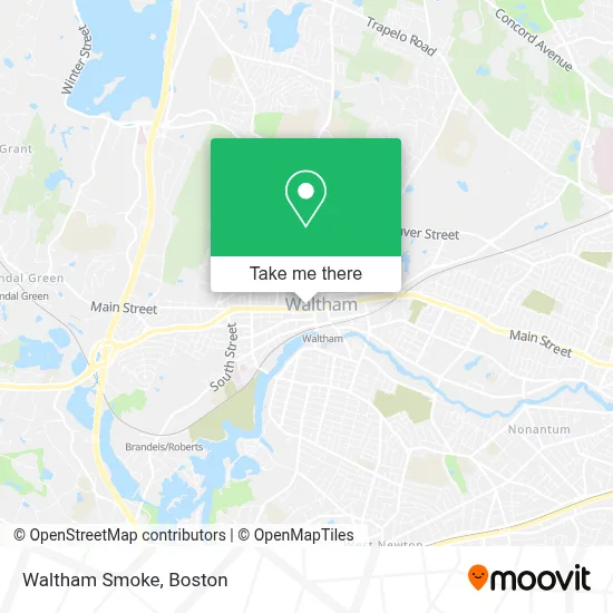 Waltham Smoke map