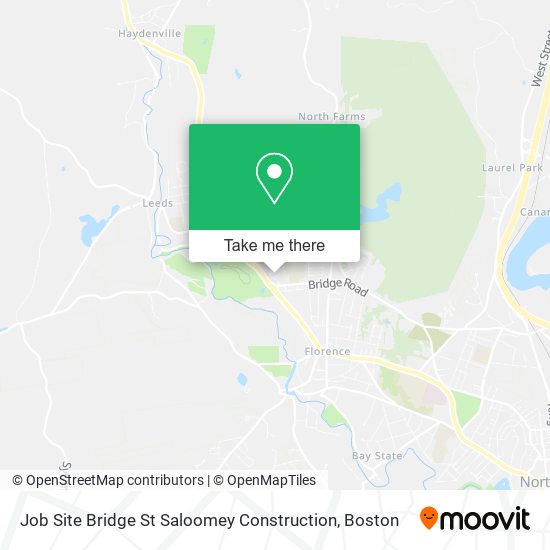 Job Site Bridge St Saloomey Construction map