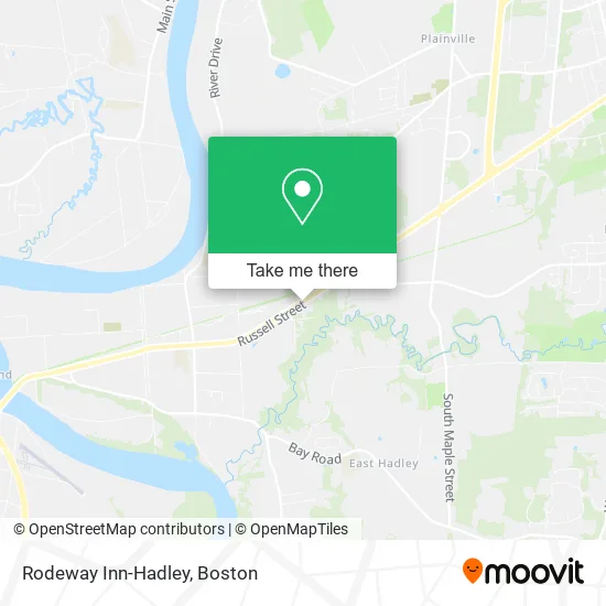 Rodeway Inn-Hadley map