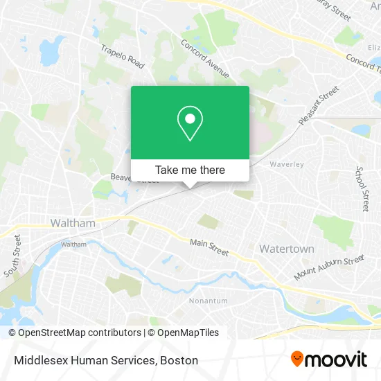 Middlesex Human Services map