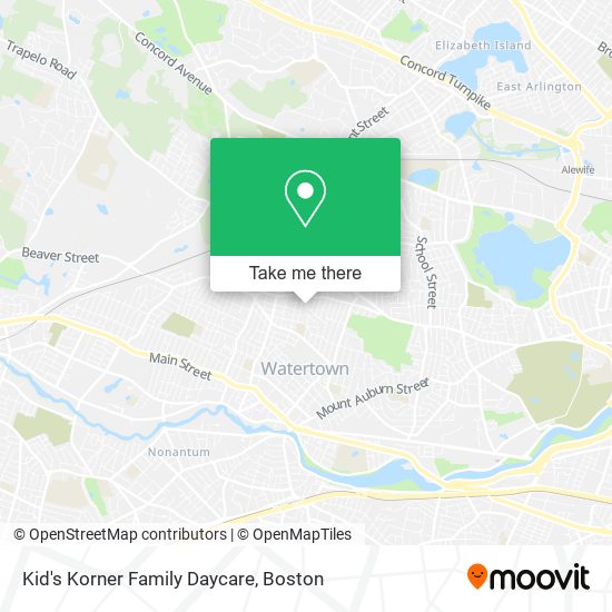 Mapa de Kid's Korner Family Daycare