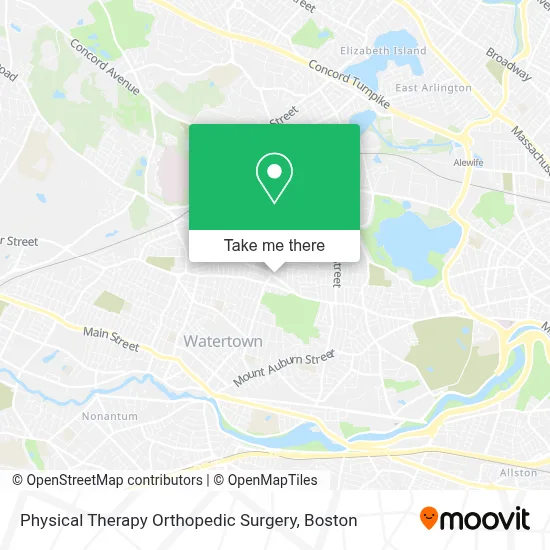 Physical Therapy Orthopedic Surgery map