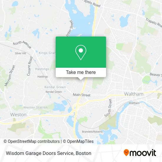 Wisdom Garage Doors Service map