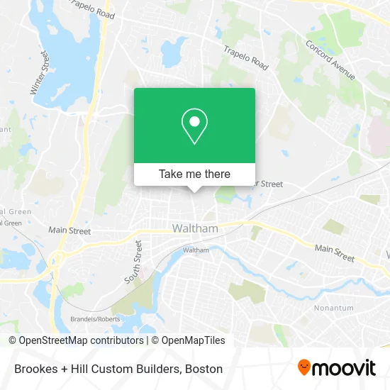 Brookes + Hill Custom Builders map