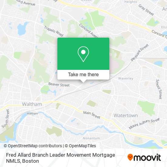 Fred Allard Branch Leader Movement Mortgage NMLS map