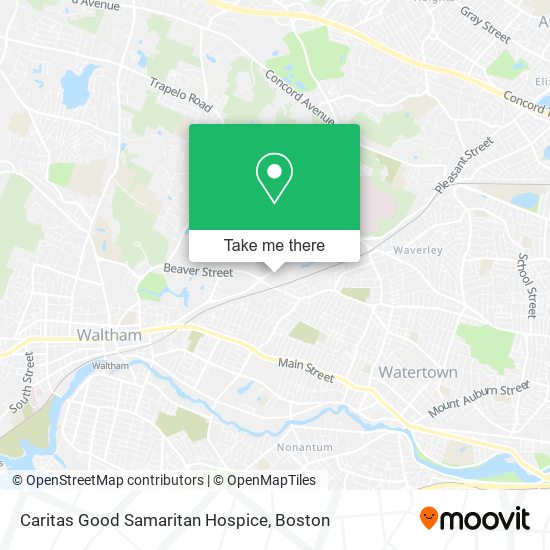 Mapa de Caritas Good Samaritan Hospice