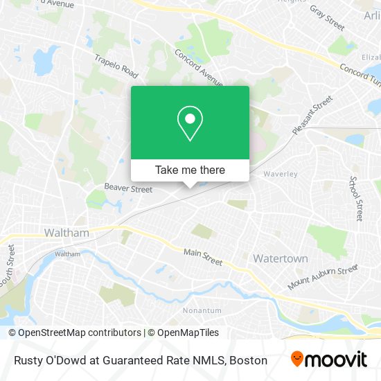 Rusty O'Dowd at Guaranteed Rate NMLS map