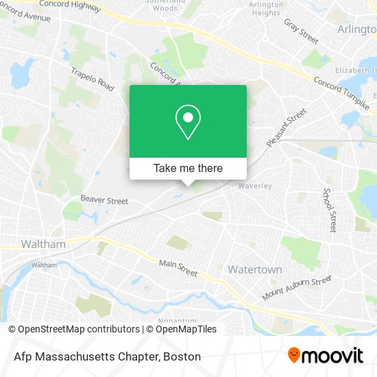 Mapa de Afp Massachusetts Chapter