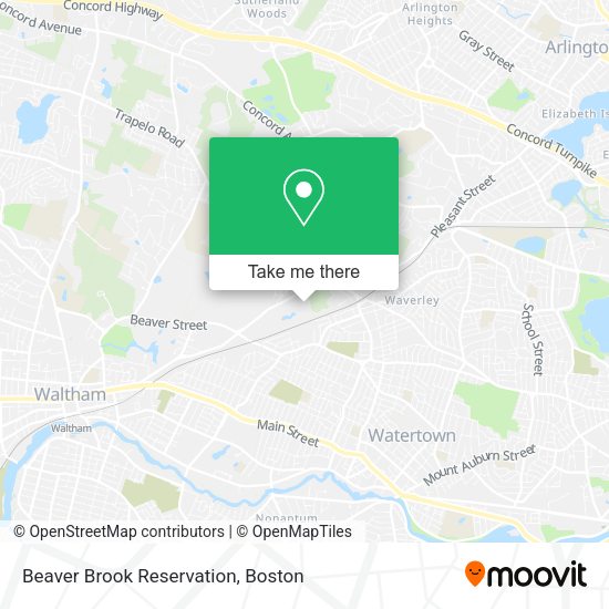 Beaver Brook Reservation map