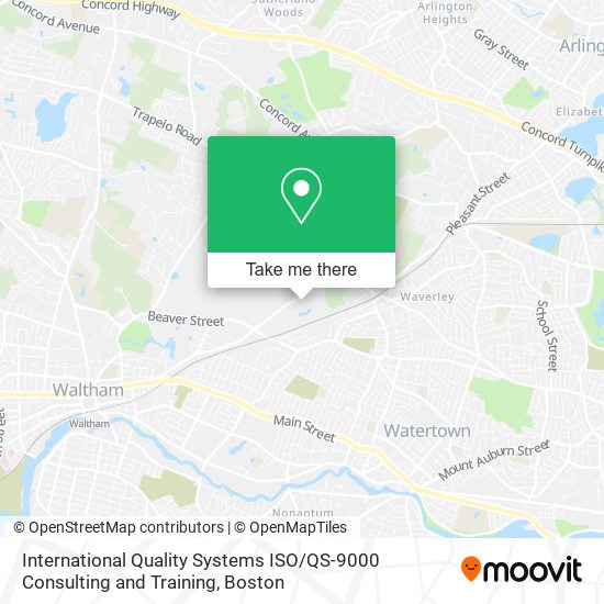 International Quality Systems ISO / QS-9000 Consulting and Training map