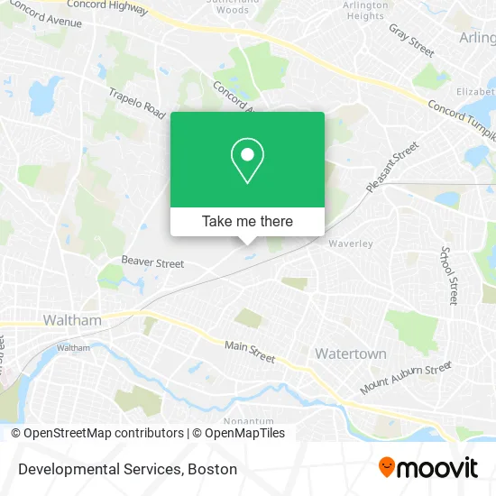 Developmental Services map