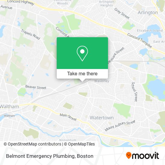 Mapa de Belmont Emergency Plumbing