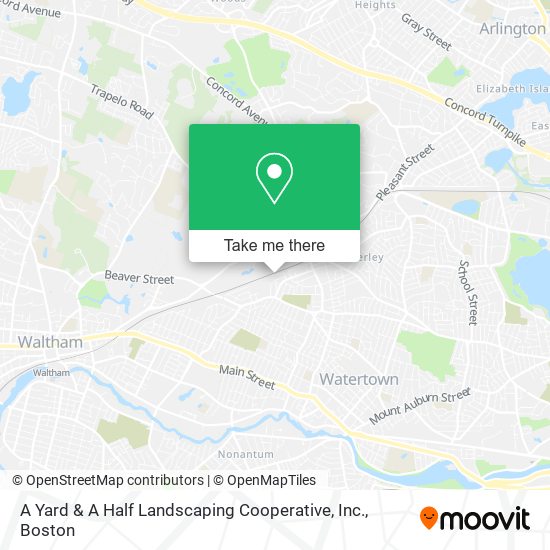 Mapa de A Yard & A Half Landscaping Cooperative, Inc.