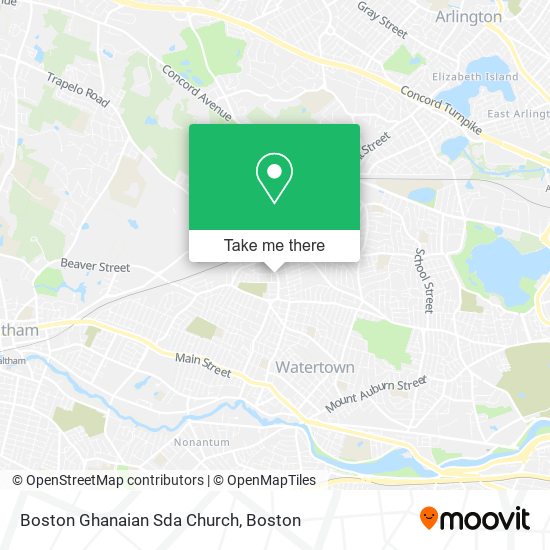 Boston Ghanaian Sda Church map