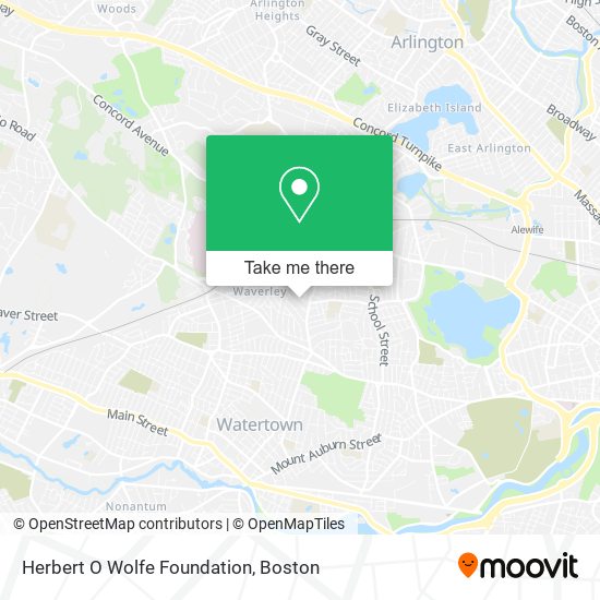 Mapa de Herbert O Wolfe Foundation