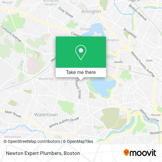 Newton Expert Plumbers map