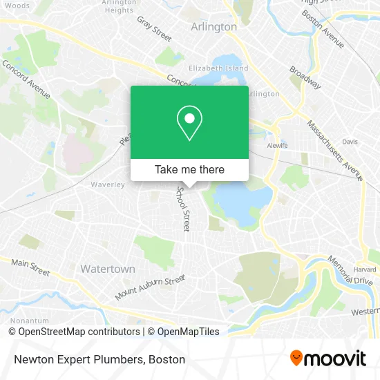 Newton Expert Plumbers map