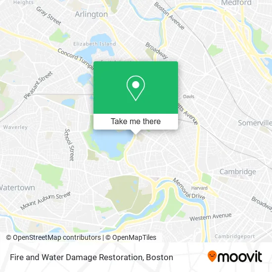 Fire and Water Damage Restoration map