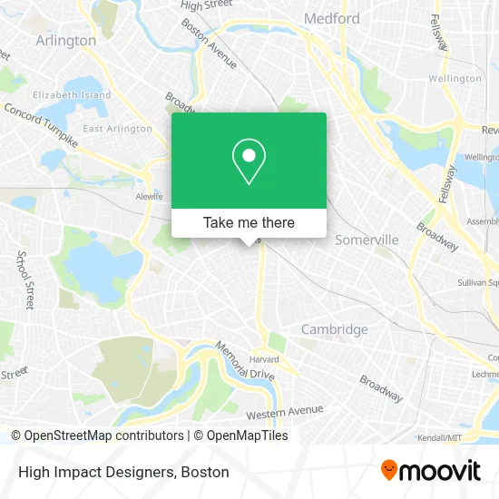 High Impact Designers map