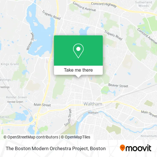 The Boston Modern Orchestra Project map