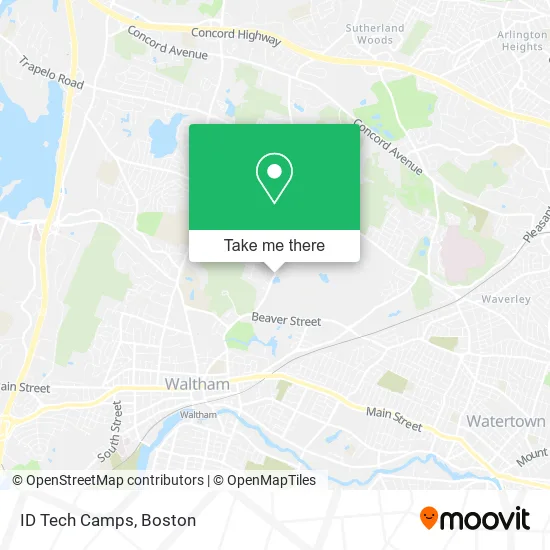 ID Tech Camps map
