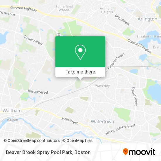 Beaver Brook Spray Pool Park map