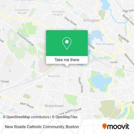 New Roads Catholic Community map