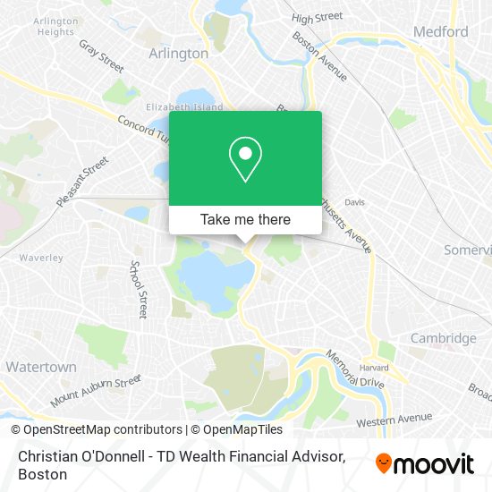 Mapa de Christian O'Donnell - TD Wealth Financial Advisor