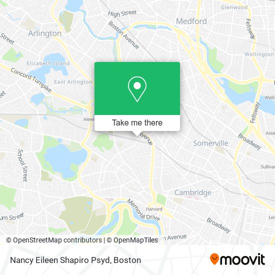 Nancy Eileen Shapiro Psyd map