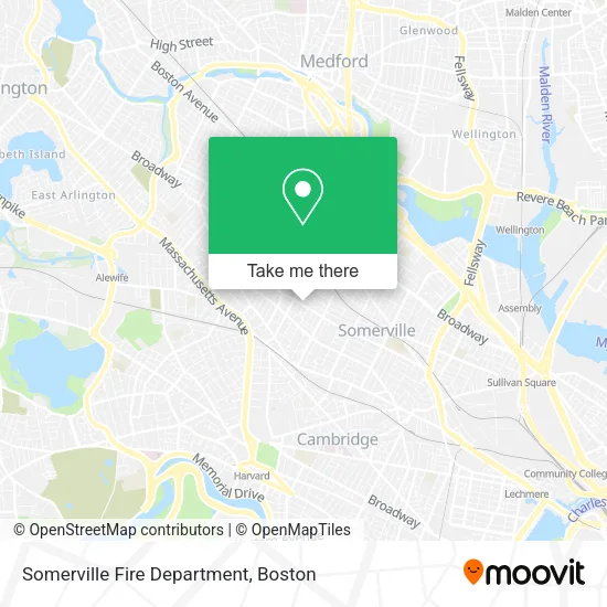 Somerville Fire Department map