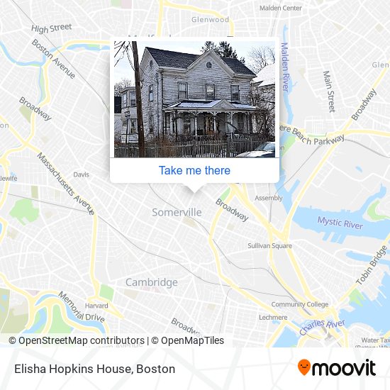 Mapa de Elisha Hopkins House