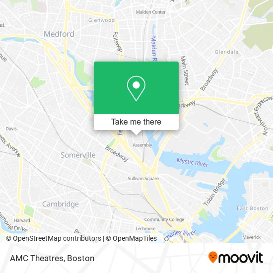 AMC Theatres map
