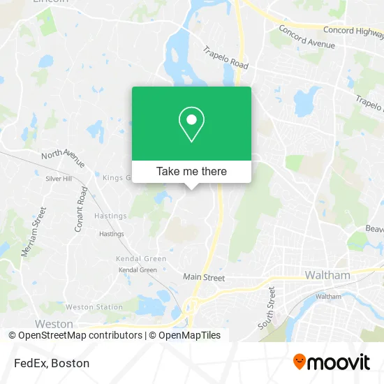 FedEx map