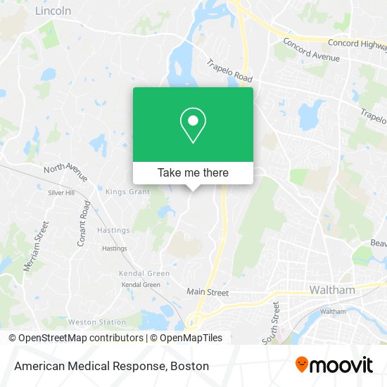 American Medical Response map