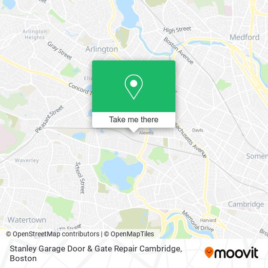 Mapa de Stanley Garage Door & Gate Repair Cambridge