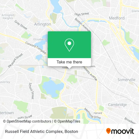 Russell Field Athletic Complex map