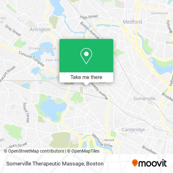 Mapa de Somerville Therapeutic Massage