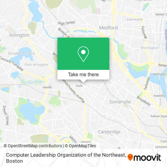Computer Leadership Organization of the Northeast map