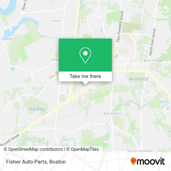 Fisher Auto Parts map