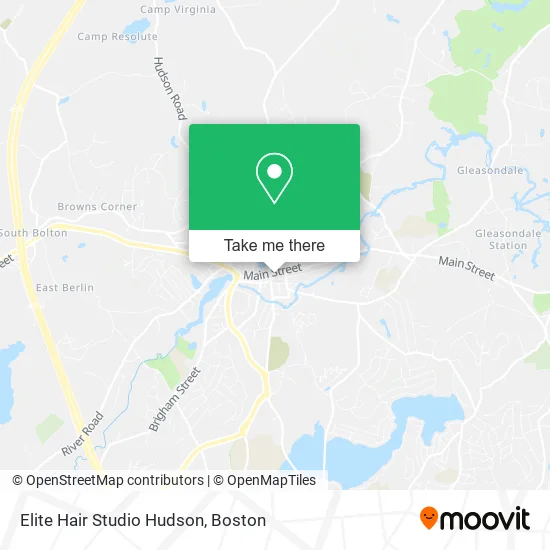 Elite Hair Studio Hudson map