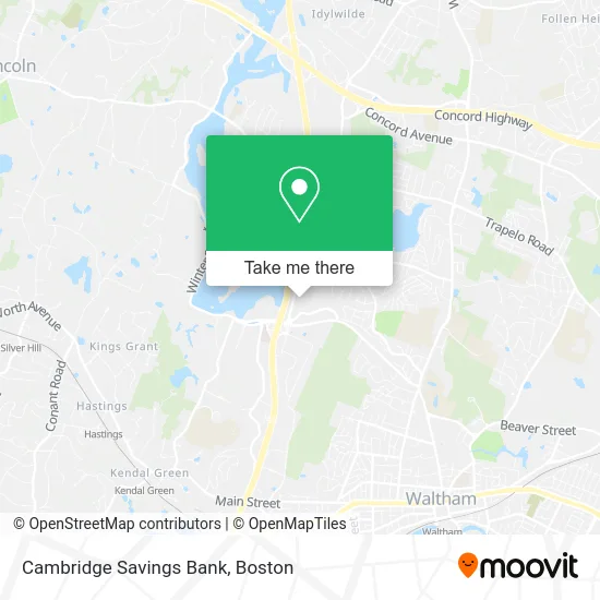 Cambridge Savings Bank map